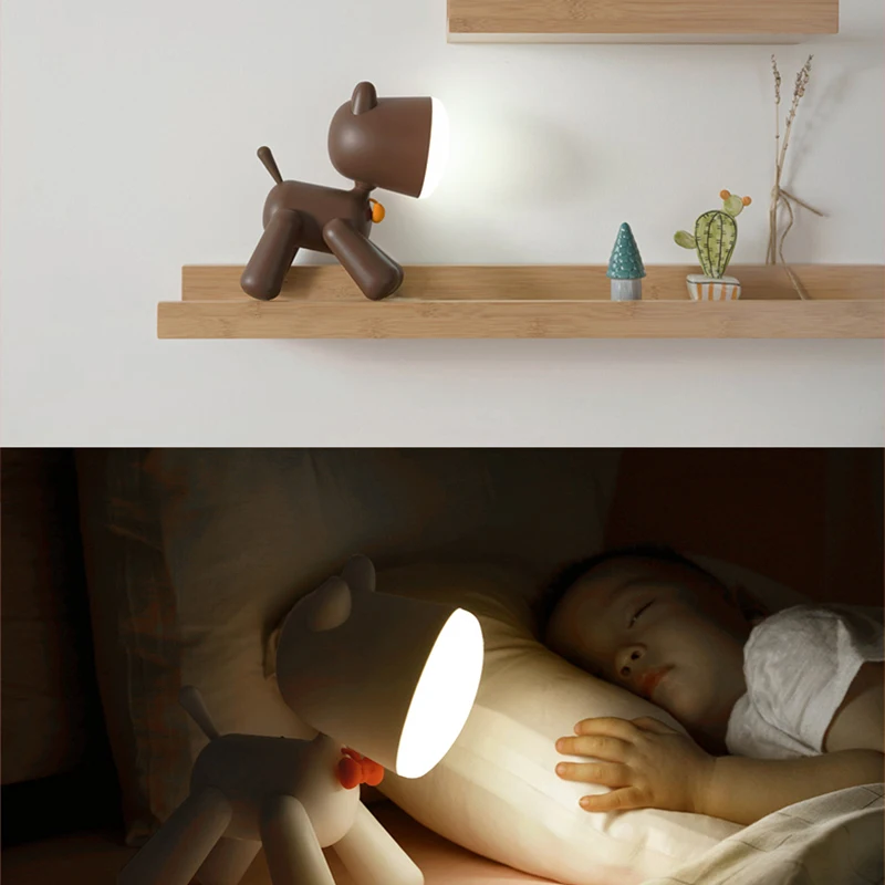 Настольная лампа для щенков детская комната учебный стол общежитие мальчиков и