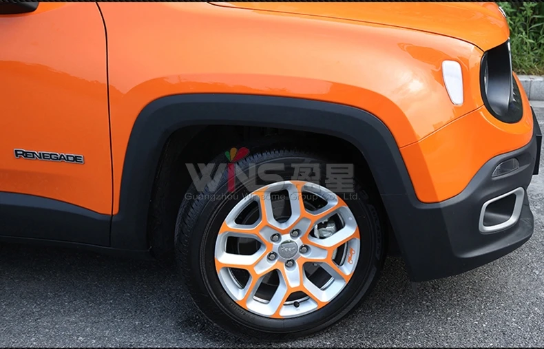 Для Jeep Renegade обод для ступицы колеса 3m Стикеры черного цвета для стильного дизайна автомобиля аксессуары