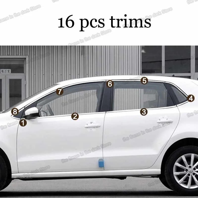 Стеклоподъемник из нержавеющей стали lsrtw2017 304 для volkswagen POLO MK5 2010 2011 2012 2013 2014 2015 2016