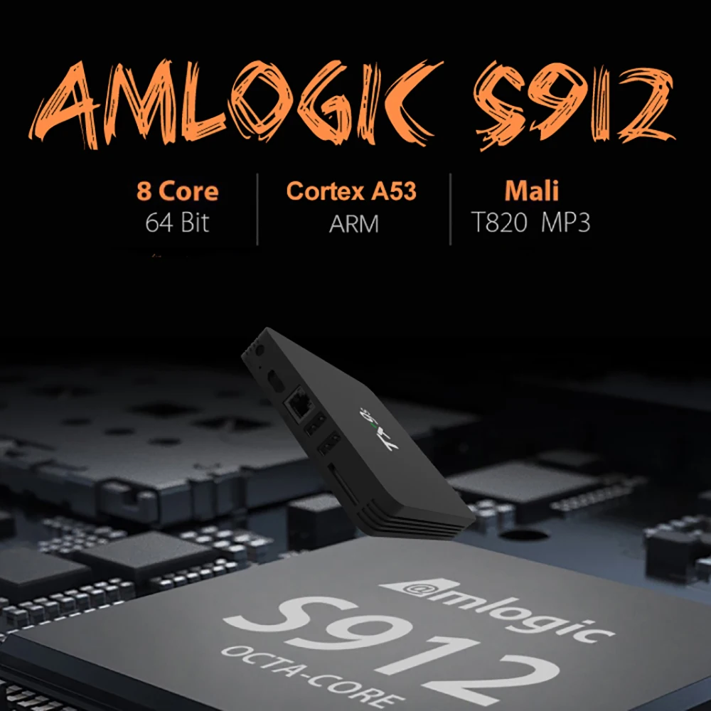 Приставка Смарт ТВ Amlogic S912 TX9S Android 8 ядер 2 4 ГГц Wi Fi|ТВ-приставки и медиаплееры| |