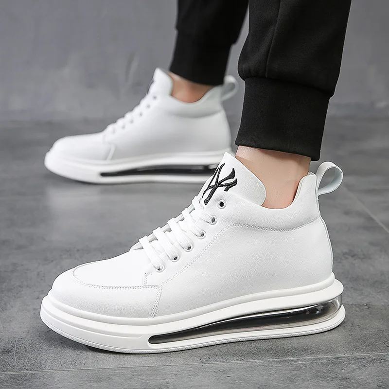 

Air Cushion White Shoes Men's Shoes Spring 2021 New Low-top All-match Breathable Trend Fashion Youth Casual Shoes Men's Shoes