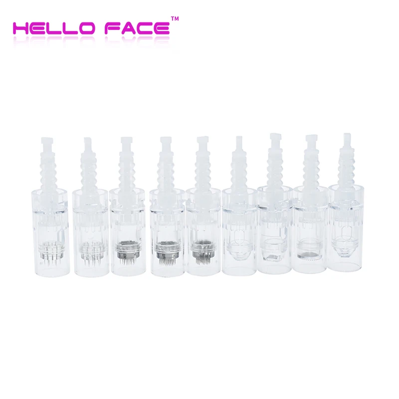 50 шт. штыковая Дерма ручка игольчатый картридж 9 12 36 42 pin Круглый нано микроиглы для Dr. Pen Электрический микро игла Дерма ручка