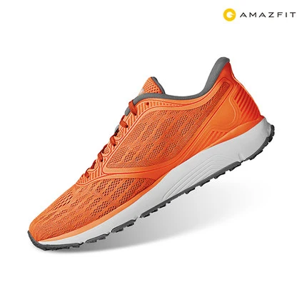 men orange Xiaomi MIJIA Amazfit Antelope Легкие уличные кроссовки Мужские дышащие освежающие сетчатые высокая эластичность смарт-чип - Цвет: men orange