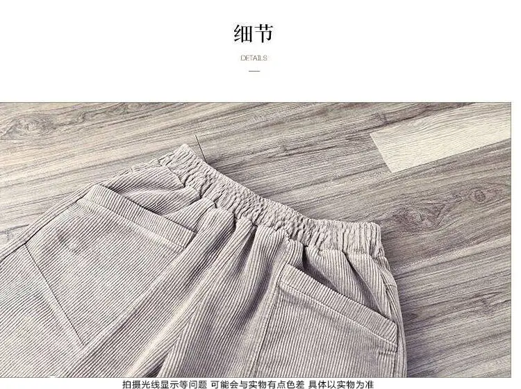 2020 Winter Warm Velvet Pants Women Large Size Corduroy Solid High Waisted Sports Womens Harem Pant Korean Trousers L1276 | Женская