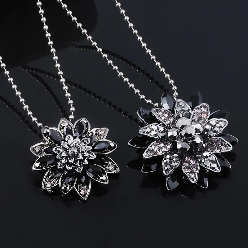 Подарочное ожерелье с подвеской в виде черного далийского паука