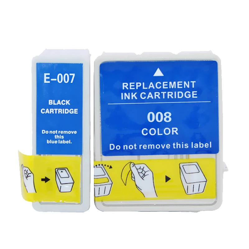 T007 T008 чернила для картриджа совместимый T 007 008 Epson Stylus Photo 900 1270 1280 1290 1290S картриджи