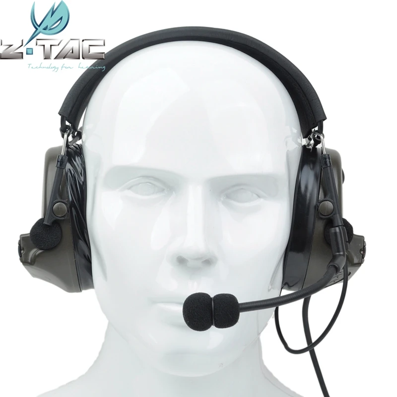 Наушники Z Tactical Comtac II высокой конфигурации военные мягкие стандартные 2 Airsoft Z044
