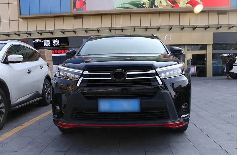 2 шт.~ 2019y автомобильный bupmer головной светильник для Toyota фара highlander Kluger автомобильные аксессуары светодиодный противотуманный фонарь highlander налобный фонарь