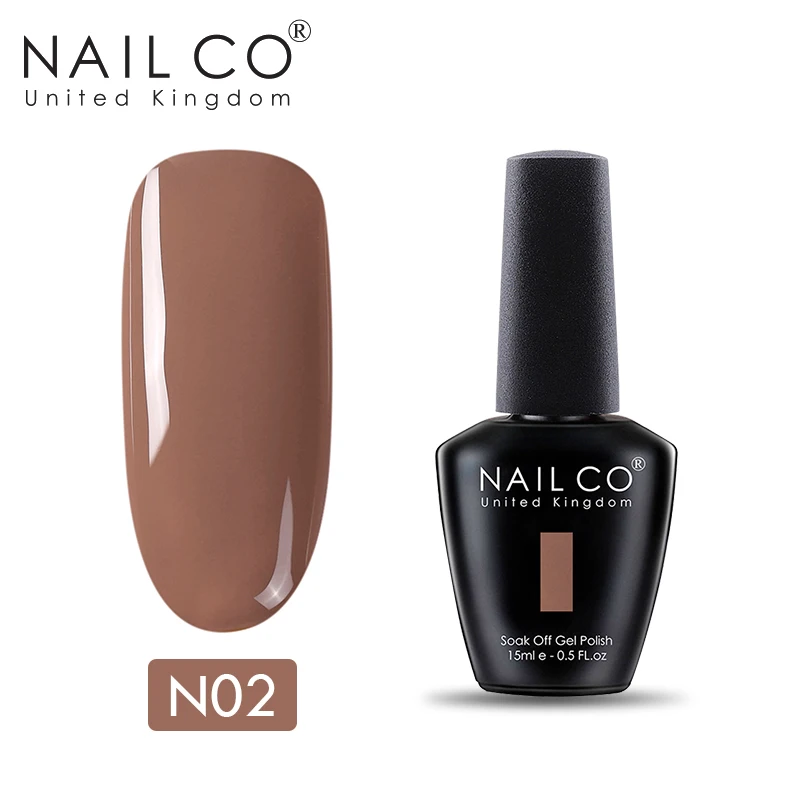 N02 NAILCO УФ светодиодный Гель-лак для ногтей smalto Полупостоянный unghie живопись гель лак Manicura permanente замочить от ногтей Гель-лак художественный - Цвет: N02