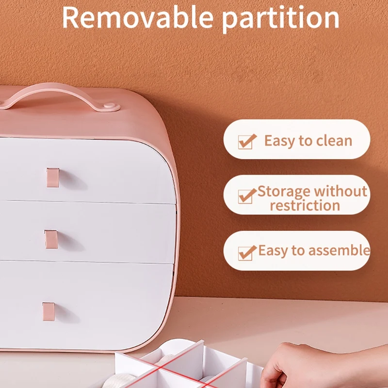 

3 in 1 Combined Socks, Home Separated Underwear, Panties, Sock Storage Box Bra Organizer Drawer Organizer