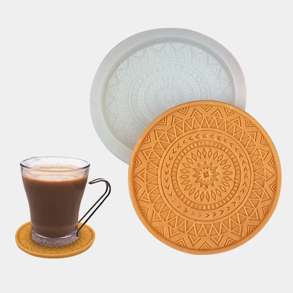 

Diy Round Coaster Silicone Molds For Resin Tea Mat Coaster Molds For Resin Casting Mold