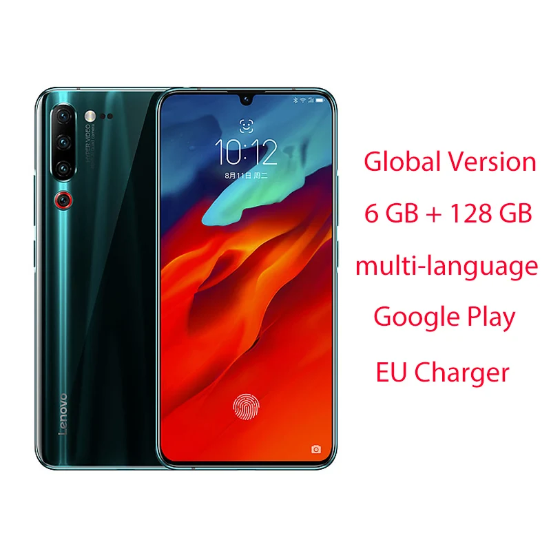 Blue 6GB 128GB GL Глобальная версия lenovo Z6 Pro 6 ГБ+ 128 ГБ Snapdragon 855 мобильные телефоны 4000 мАч 48MP Тройная задняя камера 4K видео смартфон - Цвет: Blue 6GB 128GB GL