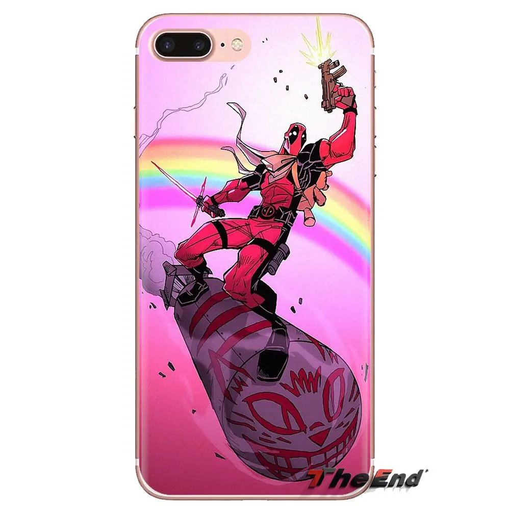 Силиконовый кожаный чехол для телефона крутой Дэдпул из Вселенной Марвел LG G3 G4