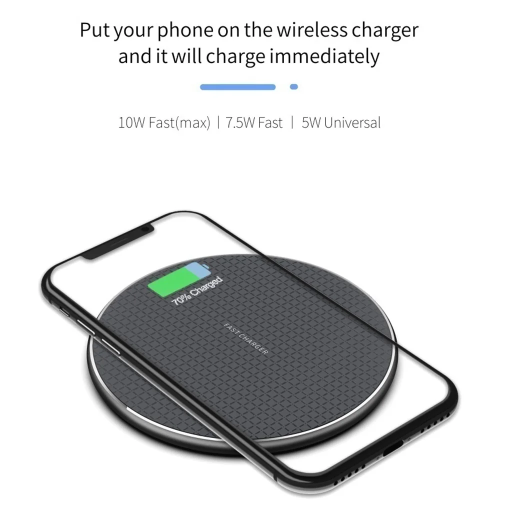 qi wireless charger 10w fast charging pad qi wireless fast charging dock charger board power for samsung for iphone free global shipping