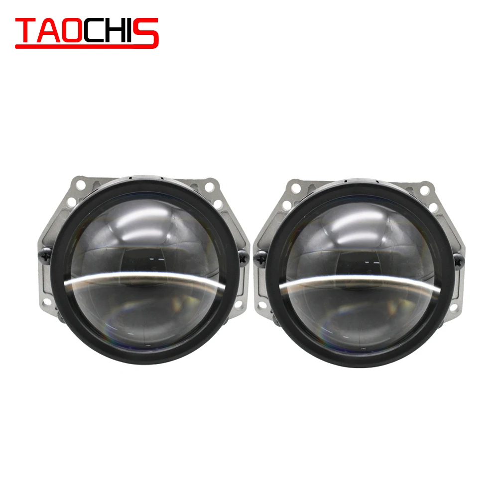 

TAOCHIS 3.0 Inches car Headlights retrofit with high low beam fast bright 4000LM 5800k Universal BI LED Projector lens