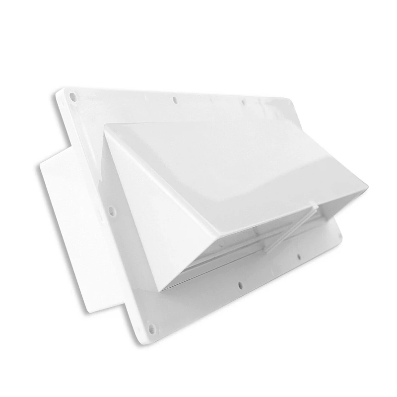 Наружный настенный вентиляционный клапан для Rv Range Hood Vent белый с хлопушкой