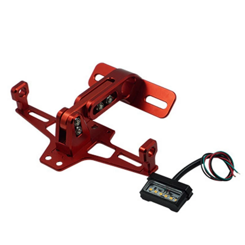 

Универсальный фрезерный станок с ЧПУ Алюминий мотоциклетные сзади номерных знаков держатель с белый светодиодный светильник