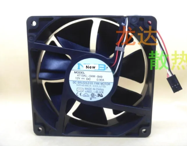 

NMB 12cm 12V 0.90A 12038 4715KL-04W-B49 Computer case Cooling fan