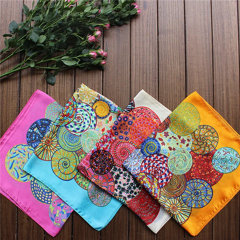 Женский шарф с бабочками 23 дюйма из искусственного шелка| |