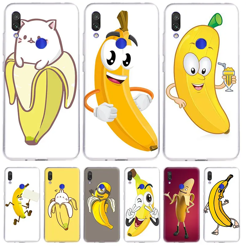 

Finger Funny Banana Case For Xiaomi Redmi Note 10 Pro Max 8T 9T 9S 10S 9A 9C 9 Power 8 2021 Transparent Silicone Cover Coque