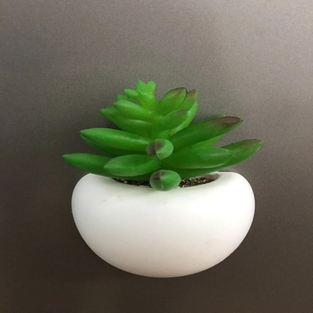 Магниты на холодильник искусственный В горшке зеленые суккулентные растения