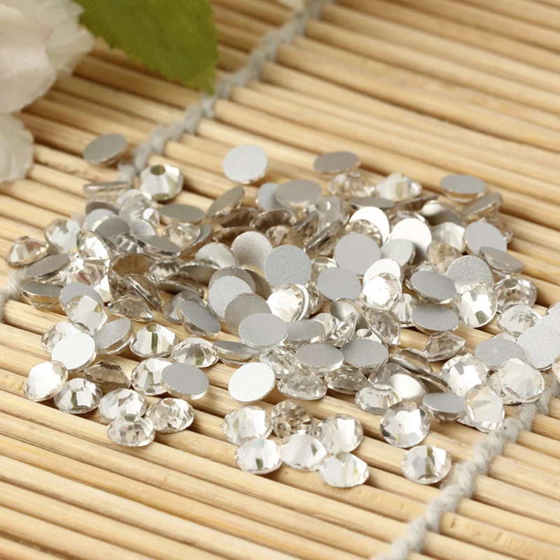 Супер Сделка блестящие стразы SS3 до SS30 без горячей фиксации стеклянные