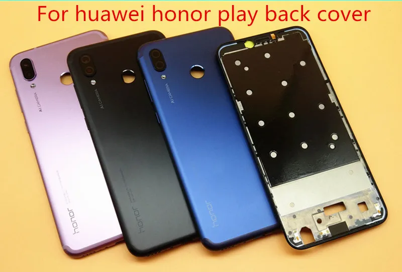 100% Оригинальный чехол для Huawei Honor Play задняя крышка батарейного отсека без боковых