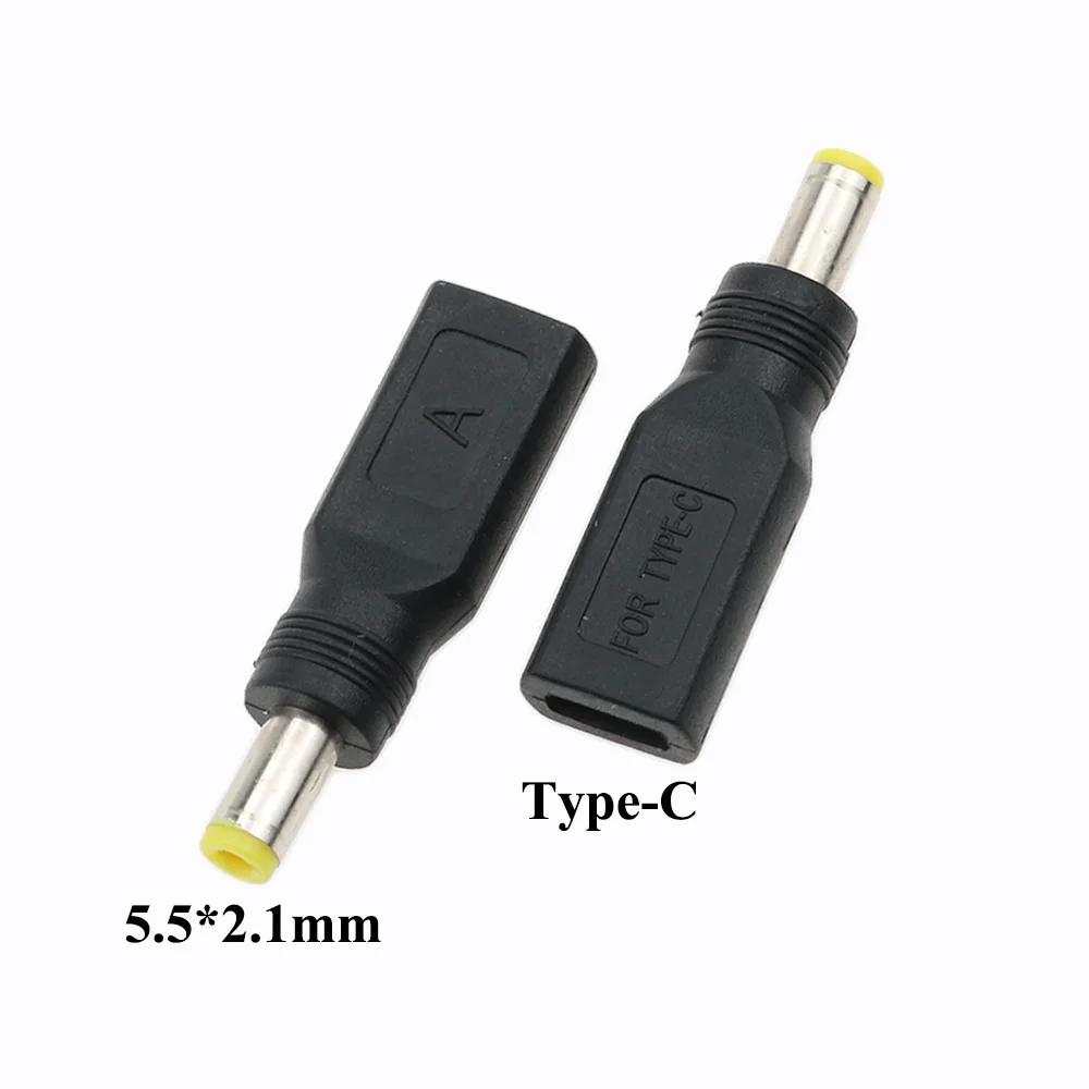 YuXi 5 5x2 1 мм/4 8*1 7 мм разъем мама к Micro USB Type C папа контактный питания постоянного тока