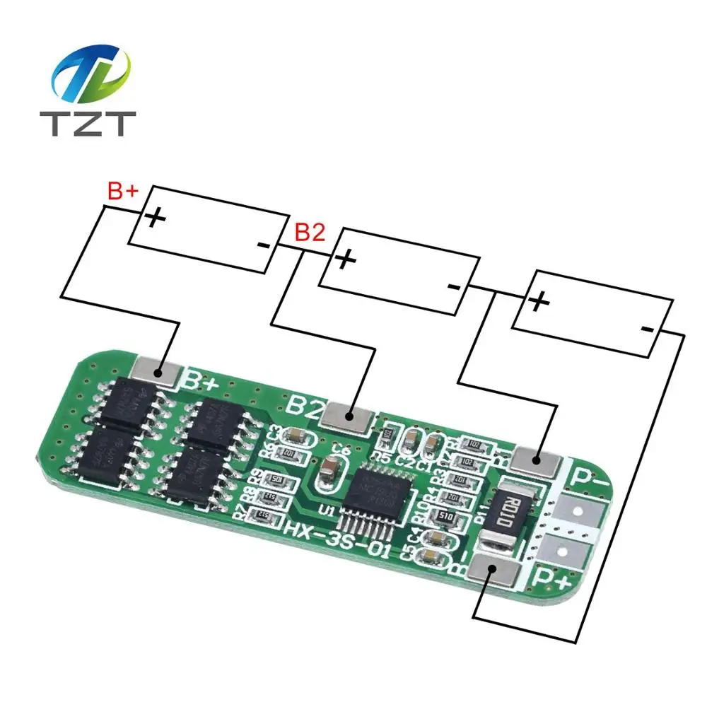 3S 6A Li Ion 12V 18650 BMS PCM Защитная плата bms pcm для литий ионного аккумулятора lipo|protection