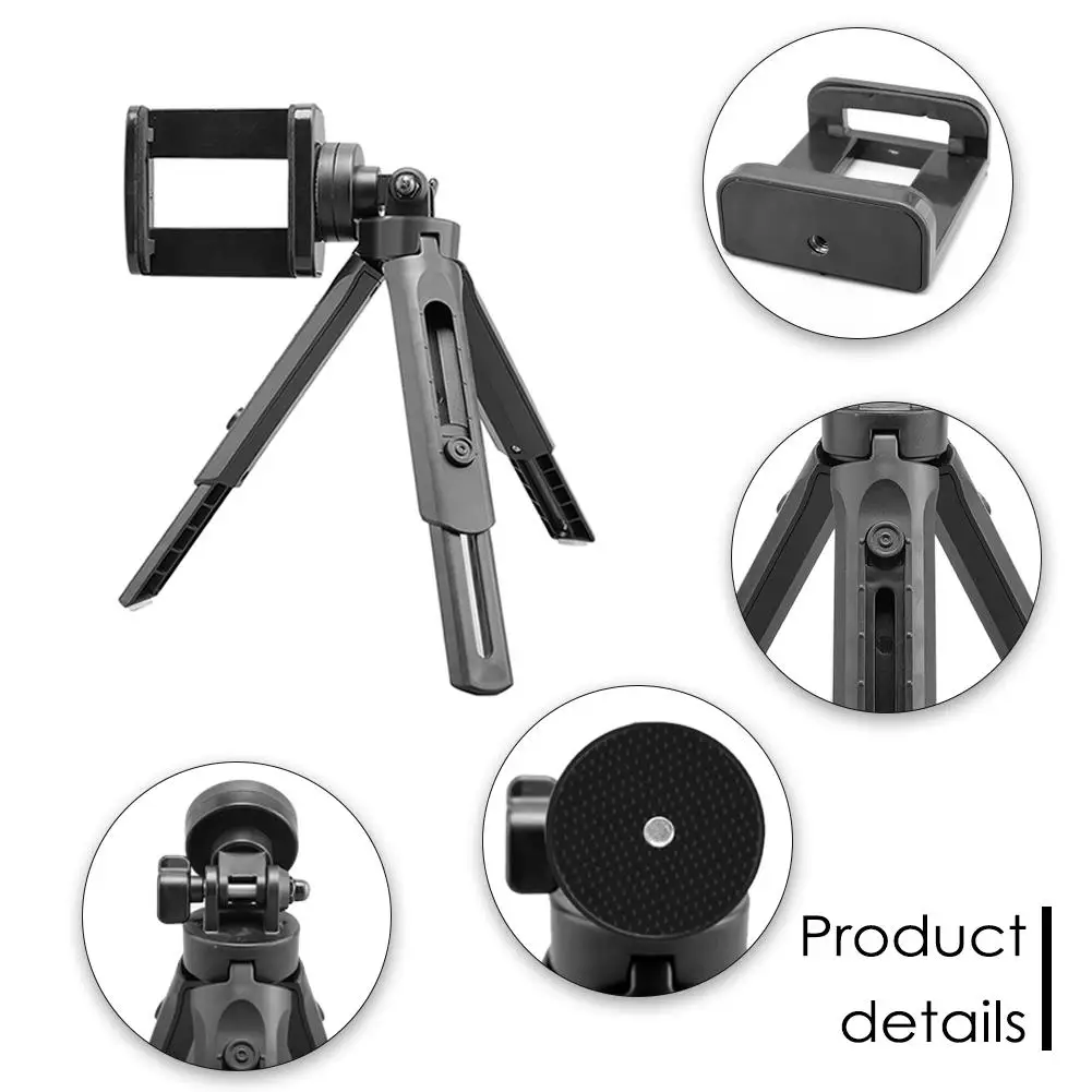 Мини Телескопический смартфон видео селфи палка с зажимом для телефона штатив