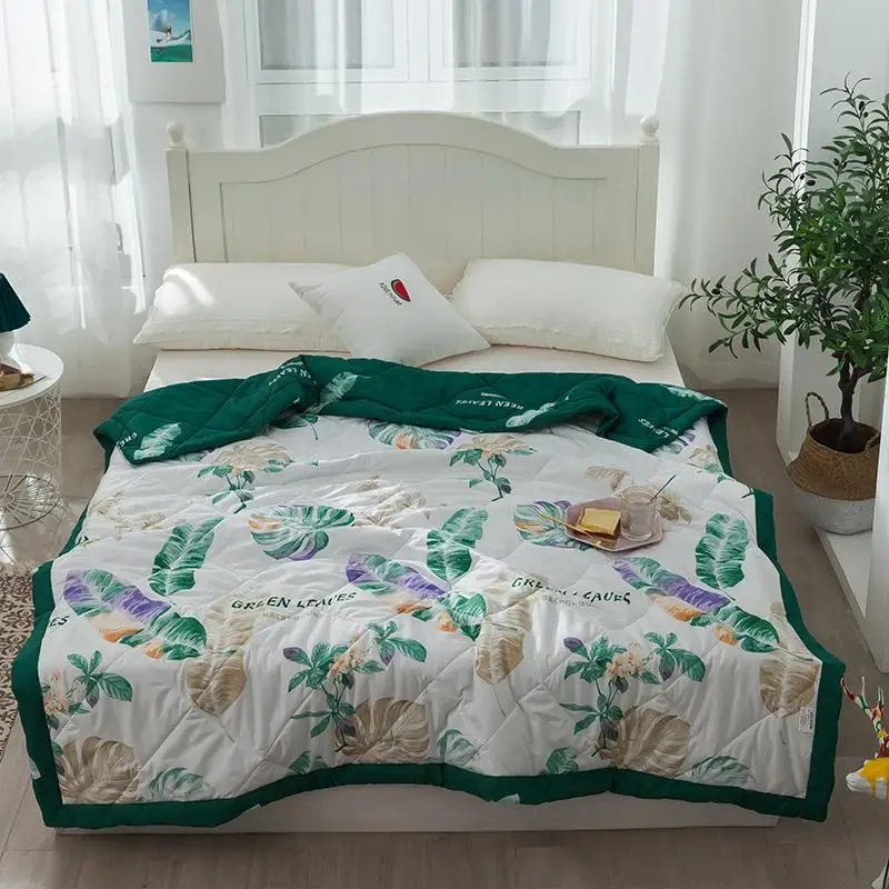 Клетчатое сухое дышащее одеяло с морковным принтом мягкое покрывало | Дом и сад