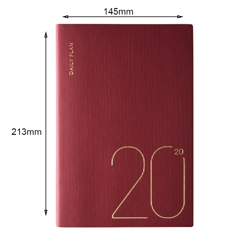 2020 милый канцелярский блокнот планировщик А5 Еженедельный ежедневник s или