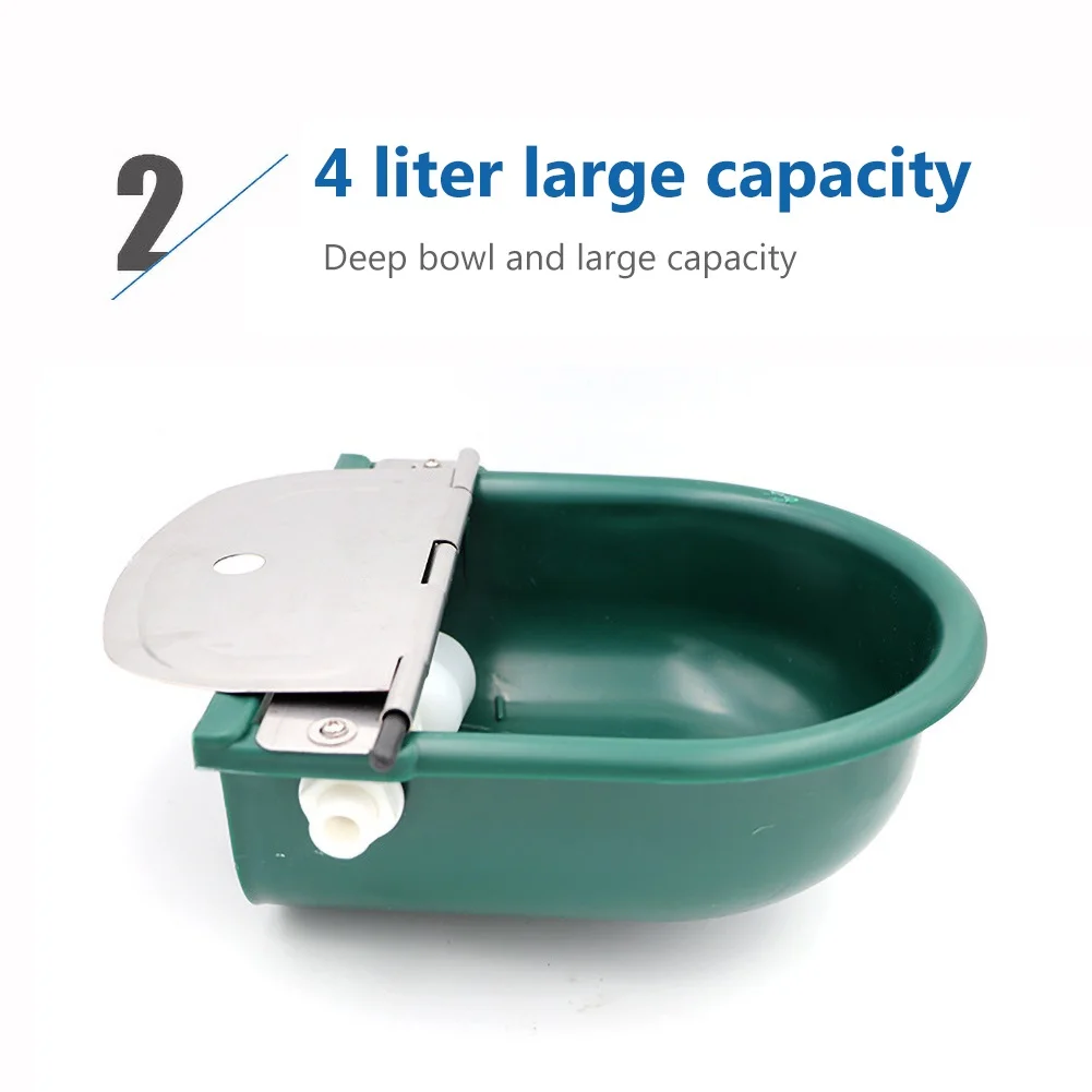 4L Float-ball Water Bowl Type Feeder Dispenser for Sheep Dog Horse Cow Goat | Дом и сад