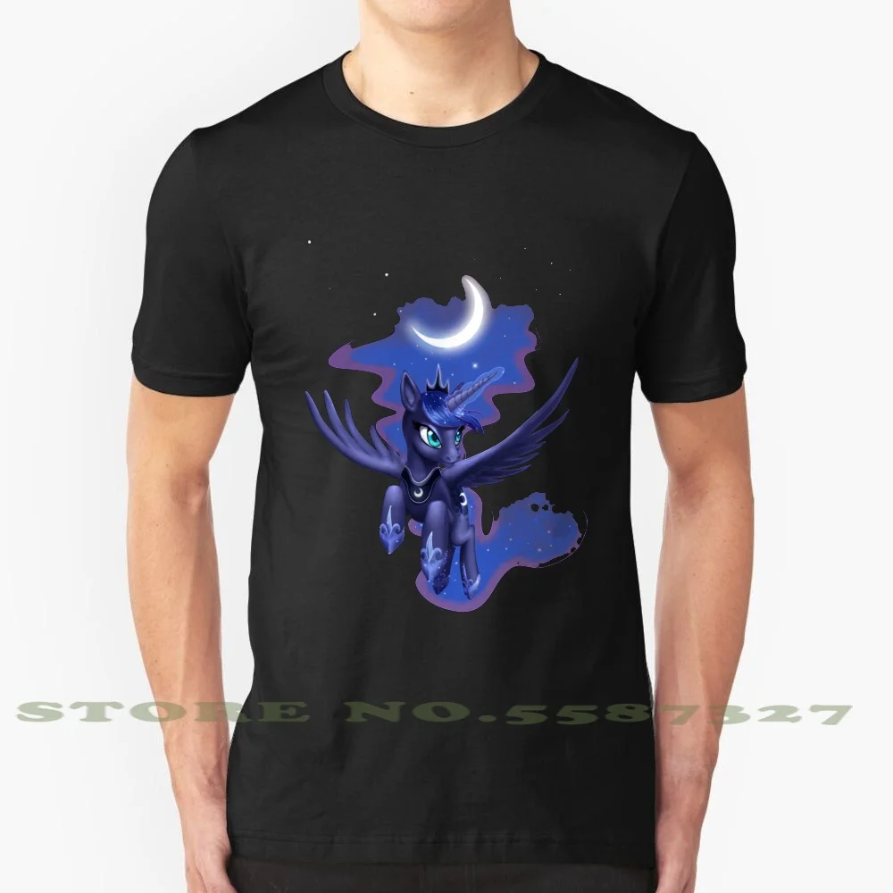 

Princess Of The Night Black White Tshirt For Men Women Princess Luna My Little Mlp Princess Luna Mlp Fim