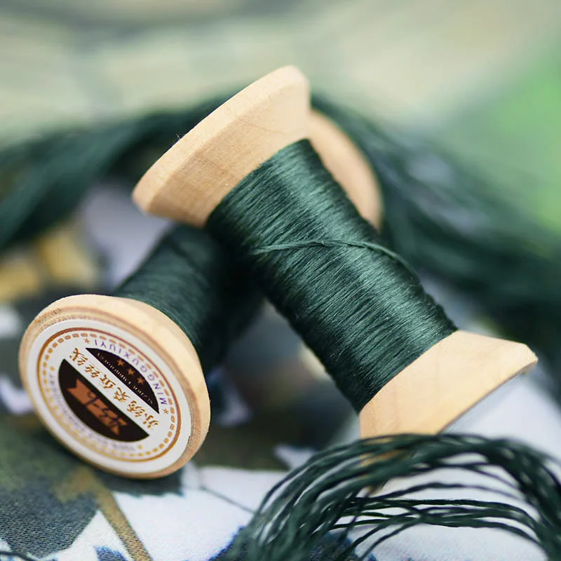 Вышивка вручную/шелковая нить/обернутая шелковая нить для вышивки/ручная