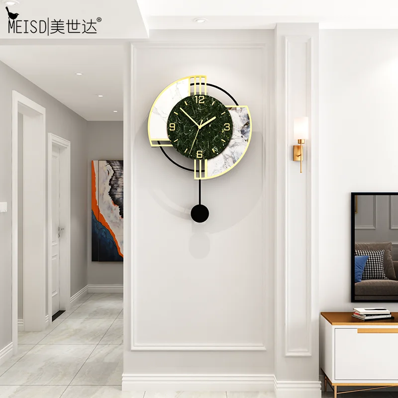 

MEISD Quality Environmental Friendly Acrylic Large Pendulum Wall Clock Quartz Mute Room Watch Hanging Home Decor Horloge On Sale