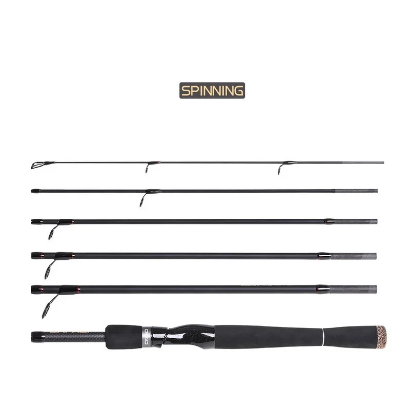 

2.1m- 2.7m Lure Rod 6/7 Section Carbon Spinning Fishing Rod Travel Rod Casting Fishing Pole Lure Telescopic Fishing Rod Ul Rod