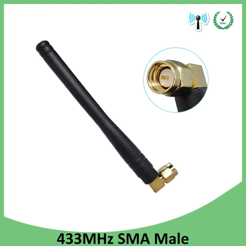 

5pcs 433MHz lora Antenna 3dbi SMA Male Connector 433 mhz antena IOT waterproof directional antenne wireless Receiver for Lorawan
