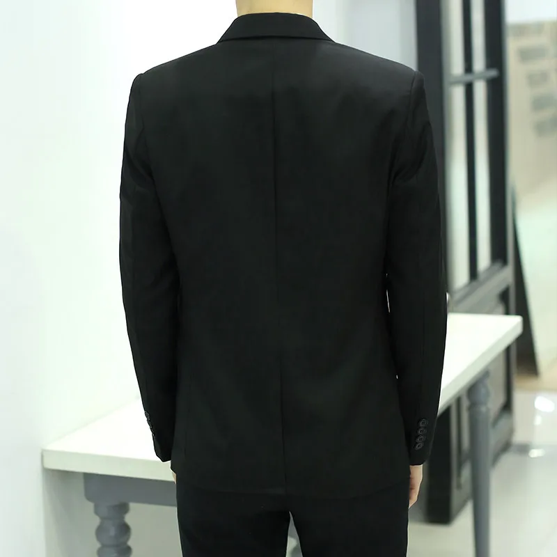 

Spring autumn youth single west men casual small suit slim black small suit male coat