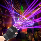 Красные, зеленые, фиолетовые лазерные перчатки, перчатки для танцев на сцене, лазерный ладонный свет для диджея, клуба, вечерние, бара, сценический свет, личный реквизит