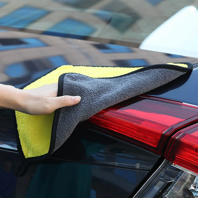 

Extra Soft Car Sponge Cloth Towel Cleaning Cloth Wash Towel Drying Cloth Hemming Windshield Clean And Shine Car Accessories