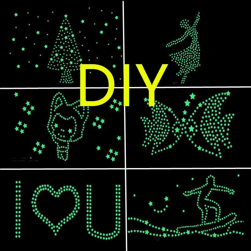 Светящиеся наклейки в виде снежинок и звезд рождественские украшения для дома 2021