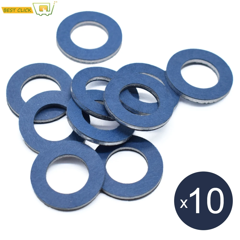 

10PCS Thread Oil Drain Sump Plug Gaskets Washer 12mm Hole Seal Ring Car Engine For Toyota Camry Corolla Lexus OE# 90430-12031