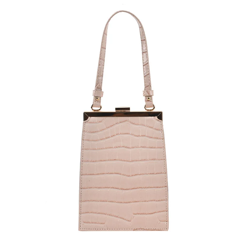 

Women's Bag 2021 New Fashion Retro Stone Pattern Messenger Bag Internet Celebrity Versatile Handheld Shoulder Small Square Bag