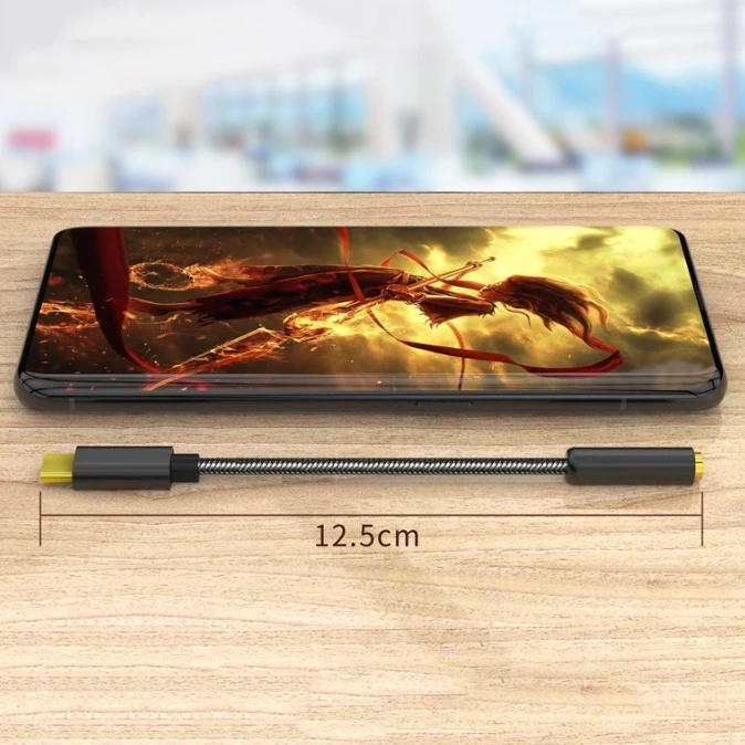 Кабель-Переходник USB C на 3 5 мм адаптеру головного телефона 32 бит/384 кГц o Aux