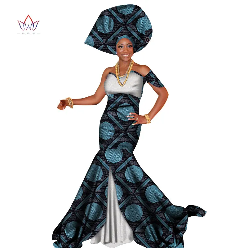 2020 Summer African Dress For Women Plus Size Dashiki African Long Dresses For Women In African Print Clothing 4xl Other WY3510