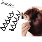 105 шт. пиралевые шпильки для волос, спиннинговые шпильки, круглые наконечники без царапин, спиралевидные шпильки для волос для женщин, булочка для волос, стиль сделай сам, Спиральные заколки для волос