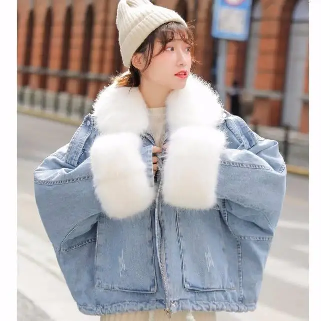 Зимнее корейское издание свободное утолщенное с густыми волосами плюшевое со