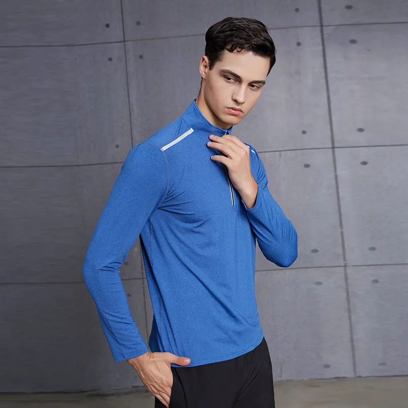 VANSYDICAL Спортивная футболка для мужчин с длинным рукавом Мужская дышащая сухая