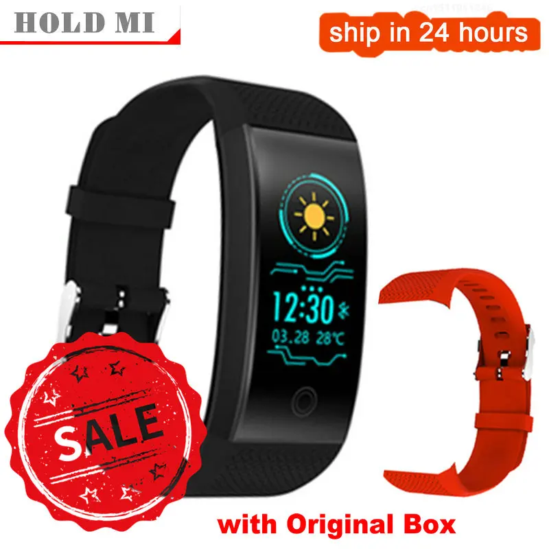 Умный Браслет QW18 IP68 водонепроницаемый Smartband монитор сердечного ритма во время